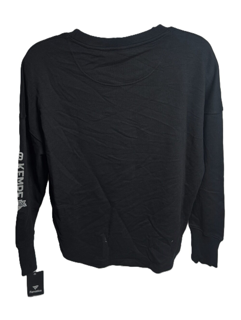 Los Angeles Kings Adrian Kempe #9 Black Script Sweatshirt Women's Medium NWT - Picture 3 of 7
